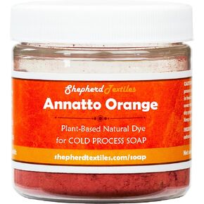 Annatto Orange Plant-Based Natural Dye for Cold Process Soap (0.5, Ounces)