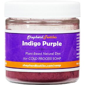 Indigo Purple Plant-Based Natural Dye for Cold Process Soap (0.5, Ounces)