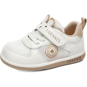 TARANIS Boys Girls Sneaker Lightweight Tennis Shoes Toddler Leather Uniform Dress Shoes