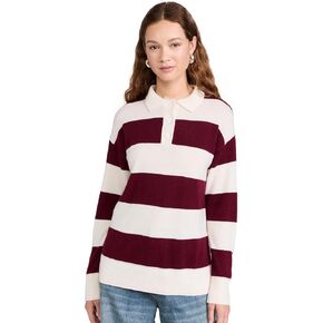 LE JEAN Women's Cashmere Polo Sweater