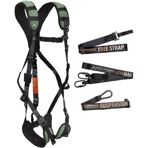 Malta Dynamics Hunter's Elite Youth Ultralight Tree Stand Safety Harness Kit Set, TrueTimber Patterns