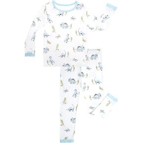 Girls Boys Toddler Pajama Set 2-Piece Kids Sleepwear Pjs Unisex Cute Soft Long Sleeve Pajamas Sets