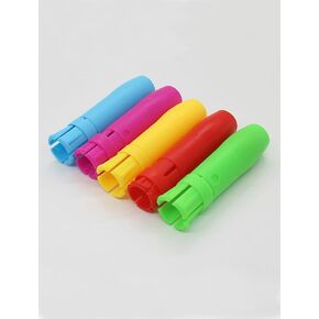 5Pcs Sidewalk Chalk Holders Railroad Chalk Holder Jumbo Plastic Adjustable Chalk Clip Holder chalk holder for Kids Teachers Students Office or Classroom or Artist Chalk Holder for Chalkboard
