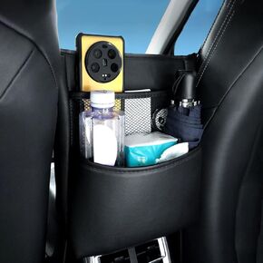 PU Leather Organizer Between Car Front Seats Universal Front Seat Safety Barrier Storage Box Auto Interior Accessories