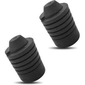 2 PCS Car Bumper Damping Rubber Pad, 0.86" x 1.37" Hood Stop Bumper Buffer Rubber Block, OEM 90541-15019 Modification Accessories, Compatible with Highlander Corolla Tundra Runner (Black)