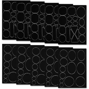 10Pcs Down Jacket Repair Patch, Self Adhesive Puffer Jacket Repair Patch Down Jacket Repair Tape Washable, Black Down Jacket Patch Different Shapes Repair Patch for Clothing Jackets Tents