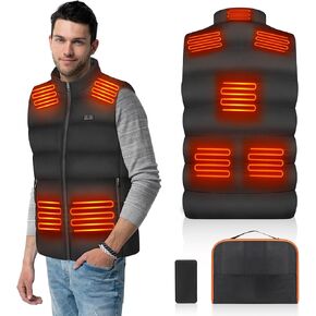 Heated Vest for Men Women with Battery Pack Included,Warming Heating Vest Rechargeable Heated Jacket for Winter