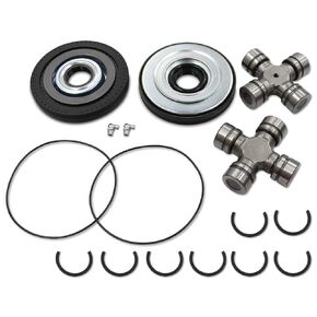 Front Axle Shaft U Joint Kit & Vaccum Knuckle Seal & Hub O-Ring & Dust Seals Kit Compatible with Ford F250 F350 Super Duty 2005-2014,Replacement for 2017426 2014835 54983 25-332X SPL55-3X