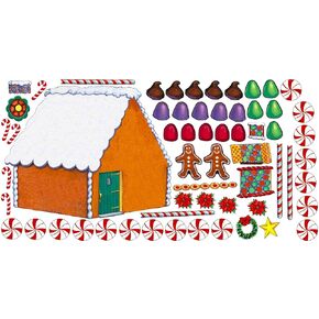 Gingerbread Felt House for Flannelboards (Includes Felt House & 52 Felt Candy)- Precut
