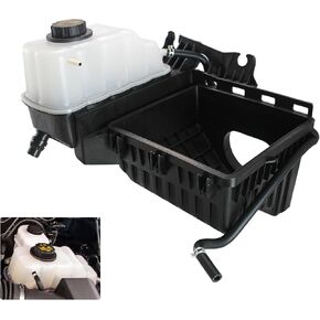 603-275 Engine Coolant Reservoir Tank with Cap & Bracket Compatible with 2011 - 2017 Ford Expedition, F-150, Lobo | Lincoln Mark LT, Navigator, Overflow Reservoir Replaces# BL3Z8A080B