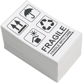 L LIKED 3" X 5" Direct Thermal Labels, Thermal Printer Shipping Labels for Small and Microenterprise, Compatible with Zebra & Rollo Printers, Perforated Line, White - 500 Pcs.