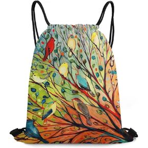 Skull Drawstring Backpack Waterproof Sports String Bag Adjustable Lightweight Gym Dance Sackpack for Women Men Boys Girls