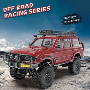 FMT, RC Rock Crawler 4x4 RC Truck WPL C54 1/16 RC Crawler RTR Remote Control Truck Off Road 2.4G All Terrain with Proportional Steering, New Gearbox, Upgraded Chasis and Shock Toy for Boys, Kids