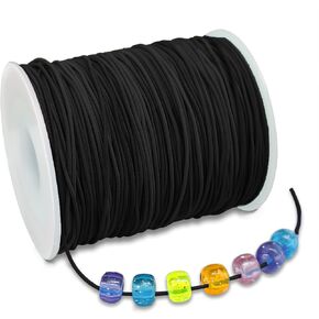 Colorful Elastic String, Total 100M, 1MM Stretchy Bracelet String Bead Cord for Bracelets, Sewing, Necklace, Jewelry Making and Crafts.