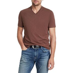 John Varvatos Men's Miles V-Neck Tee, Mauvewood