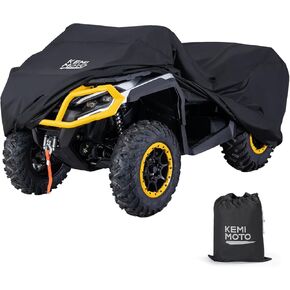KEMIMOTO ATV Cover, Waterproof Outdoor 4 Wheeler Quad Cover Universal Compatible with Can-Am Outlander 650 850 Polaris Sportman 1000 Touring 570 CFMOTO Kawasaki, 96Lx49Wx47H inch