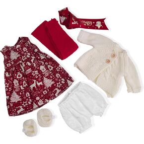 Handmade Waldorf Doll Clothes 12 inch Clothing Set with Pretty Box Girl Christmas Birthday Present-Eva's Clothes Accessories