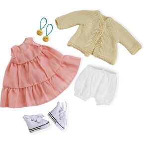 Handmade Waldorf Doll Clothes 12 inch Clothing Set with Pretty Box Girl Christmas Birthday Present-Caroline's Clothes Accessories