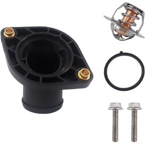 Coolant Thermostat Housing Assembly w/Gasket Bolts Compatible with for Dodge Dakota Durango Compatible with for Chrysler Aspen Compatible with for Jeep Commander Grand Cherokee 3.7L 4.7L