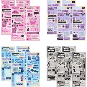 Korean Deco Stickers Set, DIY Colorful Glitter Self Adhesive Stickers with Cute Animal Pattern, Kpop Potocard Korean Stickers, Cute Deco Stickers for Scrapbook Card DIY Decor Craft Kids (Bear-12P)