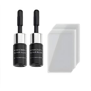 Windshield Repair Kit - with 2pcs Windshield Repair Fluid Car Glass Repair Kit, Kit Windshield with Syringe, for Fix Auto Glass Windshield Crack Chip Scratch.