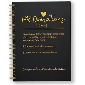 HR Operations...Funny Blank Spiral Notebook, HR Gifts, Thank You Gifts for HR Employees, Thank You Christmas Gifts for Coworkers