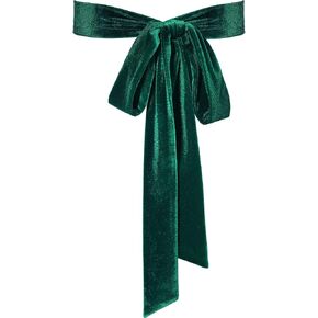 Geyoga Women Velvet Sash Belt Dress Sash Tie Waist Belt Skinny Neck Scarf Wedding Special Occasion Prom Formal