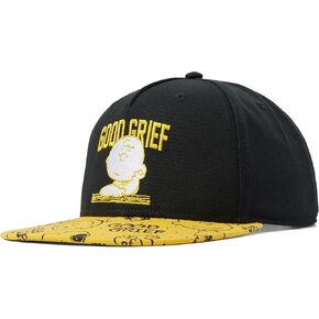 Peanuts Charlie Brown Good Grief Flatbill Snapback Adult Cap OSFM