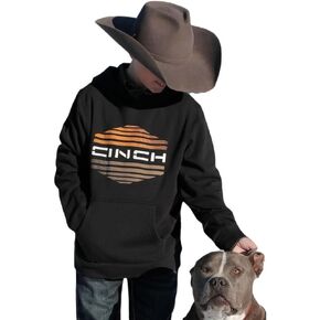 Cinch Boys Black Pullover Hoodie Black S