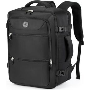 Sowaovut Travel Laptop Backpack, Extra Large Backpacks, Flight Approved Daypack, Business Bag Fit 17.3 inch Laptop for Men Women (Black)