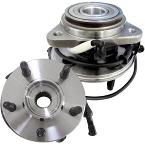 BRTEC 515003 4WD 2 Pack Front Wheel Hub and Bearing Assembly for Ford Explorer 1995-01/Ranger 01-09, for Mercury Mountaineer 97-01, for Mazda B3000 2001-02/B4000 01-09 5 Lug w/ABS