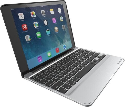 زاج حافظة زاج Slim Book رفيعة للغاية ، مفصلية مع لوحة مفاتيح بلوتوث قابلة للفصل لجهاز iPad mini 4 - أسود in Kuwait