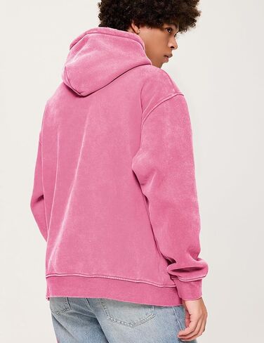 Aelfric Eden Mens Hoodies Oversized Vintage Acid Wash Hoodie Heavyweight Cotton Fleece Hoodies Hooded Sweatshirt Streetwear in Saudi Arabia
