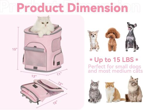 بتس فيت حقيبة ظهر للكلاب للقطط والكلاب والخنزير الغيني والارانب، شنطة متينة ومريحة للحيوانات الاليفة in Kuwait