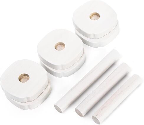 ZEAYEA 6 قطع حامل تصوير مجوهرات، حامل عرض مجوهرات خشبي، حامل عرض قاعدة عرض للمنزل، المتاجر، حامل عرض البيع بالتجزئة لعرض وتصوير ساعة المجوهرات in Kuwait