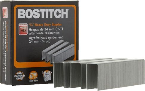 Bostitch Heavy Duty Staples, 165-215 Sheets, 15/16 Inch (24mm) Leg, 1,000 Per Box (SB3515/16HC-1M) in Saudi Arabia