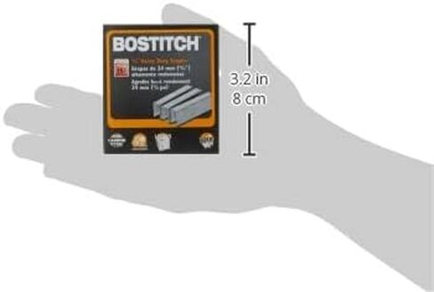 Bostitch Heavy Duty Staples, 165-215 Sheets, 15/16 Inch (24mm) Leg, 1,000 Per Box (SB3515/16HC-1M) in Saudi Arabia