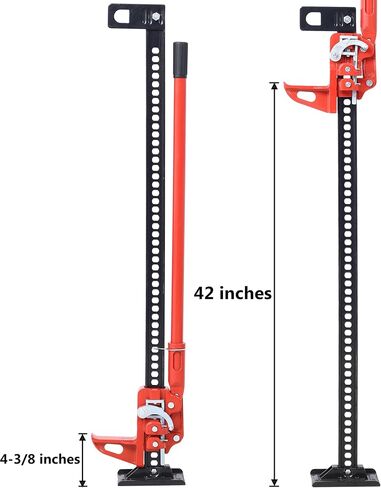 Farm Jack,60" High Lift Farm Jack,7000 lbs Capacity Ratcheting Off Road Farm Jack, Utility Heavy-Duty Farm Jack for Tractor, Truck, SUV, Bumper Lift, Lift Height 6-52 inches in Saudi Arabia