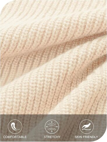 MEROKEETY Women's 2024 Long Sleeve Cardigan Sweater Crew Neck Button Ribbed Open Front Knit Outerwear in Kuwait