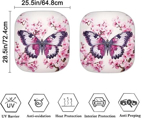 Scorpion Moon Automotive Interior Sun Protection Car Sun Shade for Windshield Rose Print Foldable Sunshade Car Windshield Automotive Windshield Sunshades Accessories, Medium in Saudi Arabia