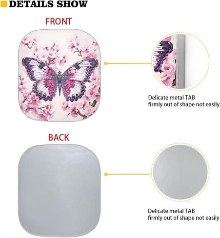 Scorpion Moon Automotive Interior Sun Protection Car Sun Shade for Windshield Rose Print Foldable Sunshade Car Windshield Automotive Windshield Sunshades Accessories, Medium in Saudi Arabia
