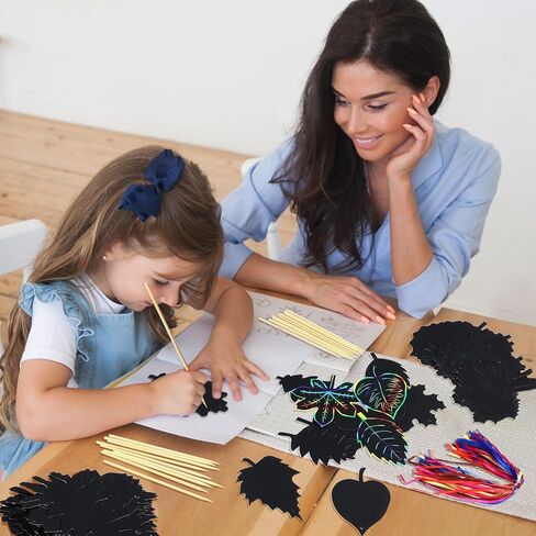 Hollowfly 80 Pcs Turkey Scratch Cards for Boys Girls Colorful Thanksgiving Party Supplies Fall DIY Crafts for Classroom Thanksgiving Harvest Party Art Project Activity in Kuwait