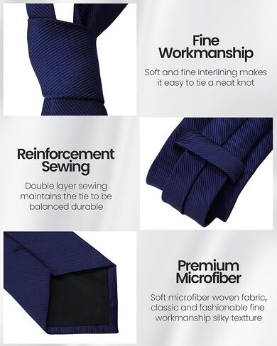 4 مجموعات من ربطات العنق الرسمية بلون واحد ومربع جيب مع أزرار أكمام ومشابك ربطات عنق رسمية للأعمال من الساتان للرجال in Kuwait
