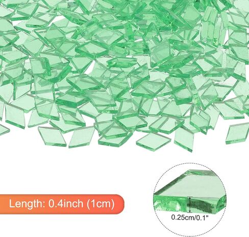 MECCANIXITY 200g Mosaic Tiles Rhombus Shape Glass Mosaic Tiles Stained Mosaic Glass Pieces for Home Decoration Art Crafts DIY Projects Orange Red in Saudi Arabia