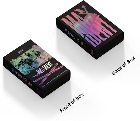 بطاقة صور Stray Kids 55 قطعة من بطاقات MAXIDENT KPOP Stray Kids LOMO، ألبوم صور هدية لمحبي الأطفال الضالين Daugher، وردي، 3rd-SK in Saudi Arabia