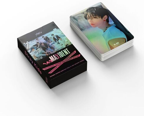 بطاقة صور Stray Kids 55 قطعة من بطاقات MAXIDENT KPOP Stray Kids LOMO، ألبوم صور هدية لمحبي الأطفال الضالين Daugher، وردي، 3rd-SK in Saudi Arabia
