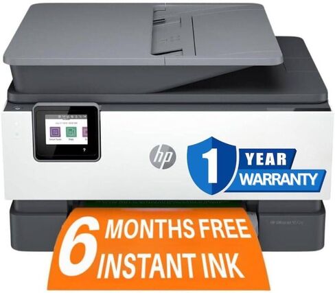 HP OfficeJet 9012e الكل في واحد طابعة نافثة للحبر ملونة ناسخة ناسخة فاكس مع طابعات كمبيوتر محمولة بالحبر الفوري لمدة 6 أشهر للاستخدام المنزلي والمكتب والطباعة على الوجهين واي فاي 1G5L4A (تم تجديد قسط) in Saudi Arabia