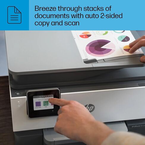 HP OfficeJet 9012e الكل في واحد طابعة نافثة للحبر ملونة ناسخة ناسخة فاكس مع طابعات كمبيوتر محمولة بالحبر الفوري لمدة 6 أشهر للاستخدام المنزلي والمكتب والطباعة على الوجهين واي فاي 1G5L4A (تم تجديد قسط) in Saudi Arabia