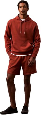 Calvin Klein Men's Monogram Logo Fleece Shorts in Kuwait