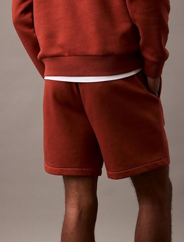 Calvin Klein Men's Monogram Logo Fleece Shorts in Kuwait